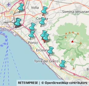 Mappa Via Cozzolino Benedetto Sacerdote, 80056 Ercolano NA, Italia (4.07917)