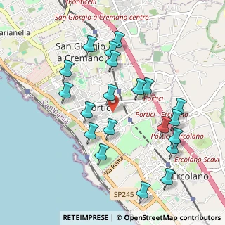 Mappa Piazzale Vanvitelli, 80055 Portici NA, Italia (1.0865)
