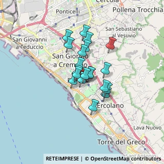 Mappa Piazzale Vanvitelli, 80055 Portici NA, Italia (1.2075)
