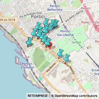 Mappa Via Università, 80055 Portici NA, Italia (0.383)