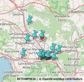 Mappa 84087 Sarno SA, Italia (7.0825)