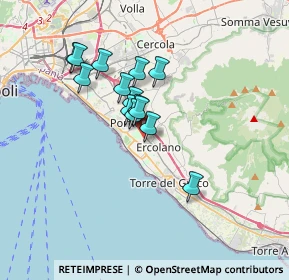 Mappa Vicoletto Ortora, 80056 Ercolano NA, Italia (2.83143)