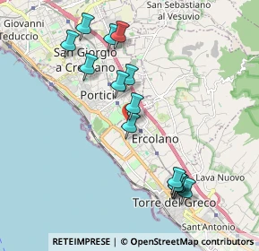 Mappa Vicoletto Ortora, 80056 Ercolano NA, Italia (2.12929)