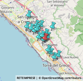 Mappa Vicoletto Ortora, 80056 Ercolano NA, Italia (1.146)