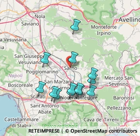 Mappa Via Ten. Luigi Buonaiuto, 84087 Sarno SA, Italia (7.29077)