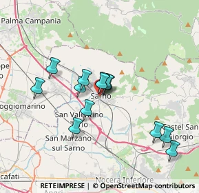 Mappa Via Ten. Luigi Buonaiuto, 84087 Sarno SA, Italia (3.23692)