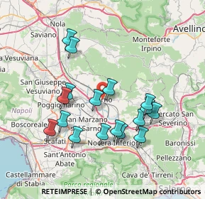 Mappa 84087 Sarno SA, Italia (7.55882)