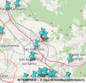 Mappa 84087 Sarno SA, Italia (6.6065)