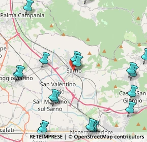 Mappa 84087 Sarno SA, Italia (6.3365)