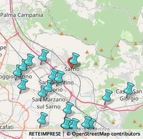 Mappa 84087 Sarno SA, Italia (5.7615)