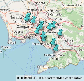 Mappa A3 Napoli - Reggio Calabria, 80056 Ercolano NA, Italia (10.43769)