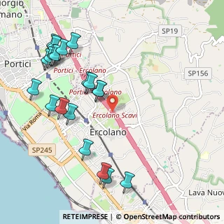 Mappa A3 Napoli - Reggio Calabria, 80056 Ercolano NA, Italia (1.299)