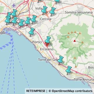 Mappa A3 Napoli - Reggio Calabria, 80056 Ercolano NA, Italia (6.492)