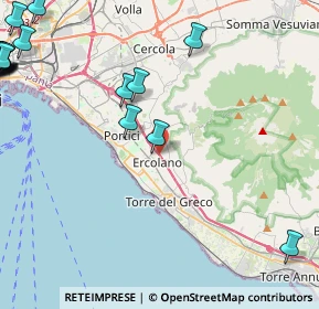 Mappa A3 Napoli - Reggio Calabria, 80056 Ercolano NA, Italia (7.7935)