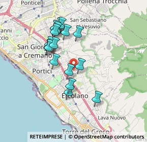Mappa Vico Madonnelle, 80056 Ercolano NA, Italia (1.76)