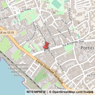 Mappa Via Armando Diaz, 16, 80055 Portici, Napoli (Campania)