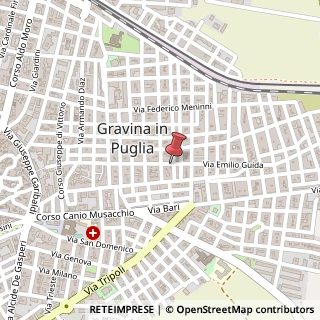 Mappa Via Emilio Guida, 126, 70024 Gravina in Puglia, Bari (Puglia)