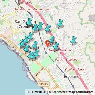 Mappa Viale Gioacchino Rossini, 80055 Portici NA, Italia (0.9605)