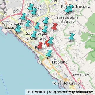 Mappa Viale Gioacchino Rossini, 80055 Portici NA, Italia (2.37412)