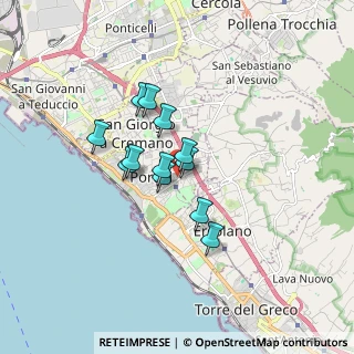 Mappa Viale Gioacchino Rossini, 80055 Portici NA, Italia (1.24583)