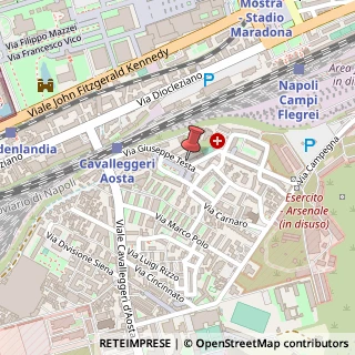 Mappa Via Giuseppe Testa, 25, 80124 Napoli, Napoli (Campania)