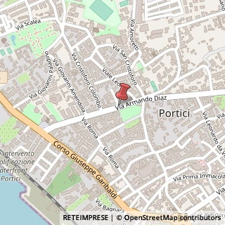 Mappa Via Armando Diaz,  33, 80055 Portici, Napoli (Campania)