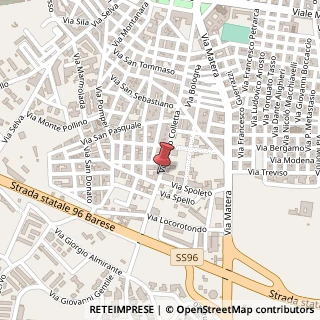 Mappa Via Pietro Colletta, 43, 70022 Altamura, Bari (Puglia)