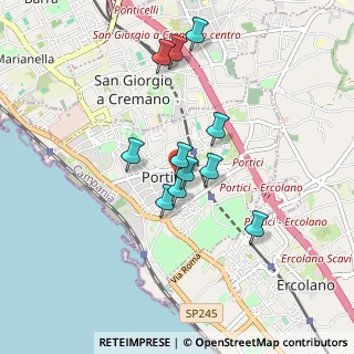 Mappa Viale Tiziano Vecellio, 80055 Portici NA, Italia (0.77909)