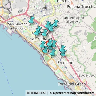 Mappa Viale Tiziano Vecellio, 80055 Portici NA, Italia (1.24188)