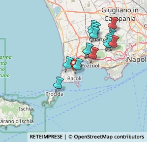 Mappa Via Fondi di Baia, 80070 Bacoli NA, Italia (6.88467)