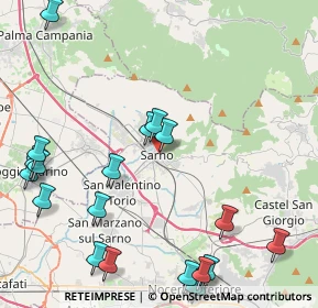 Mappa Via Silvio Ruocco, 84087 Sarno SA, Italia (6.042)