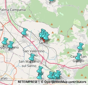 Mappa Via Silvio Ruocco, 84087 Sarno SA, Italia (5.4465)