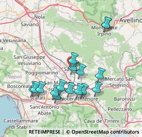 Mappa Via Silvio Ruocco, 84087 Sarno SA, Italia (7.74125)