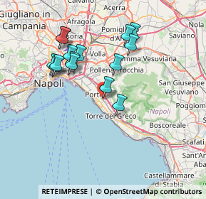 Mappa Via Gabriele D'Annunzio, 80056 Ercolano NA, Italia (7.46067)