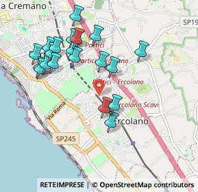 Mappa Via Gabriele D'Annunzio, 80056 Ercolano NA, Italia (1.047)