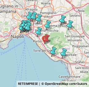 Mappa Traversa Cecatiello, 80056 Ercolano NA, Italia (7.9865)