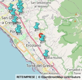 Mappa Traversa Cecatiello, 80056 Ercolano NA, Italia (2.78455)