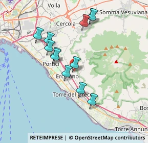 Mappa Traversa Cecatiello, 80056 Ercolano NA, Italia (3.61583)