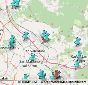 Mappa Via Onofrio Tortora, 84087 Sarno SA, Italia (6.438)