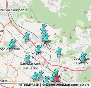 Mappa Via Onofrio Tortora, 84087 Sarno SA, Italia (5.5935)