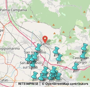 Mappa Via Onofrio Tortora, 84087 Sarno SA, Italia (6.0995)