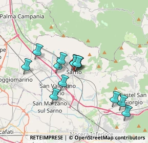 Mappa Via Onofrio Tortora, 84087 Sarno SA, Italia (3.28231)