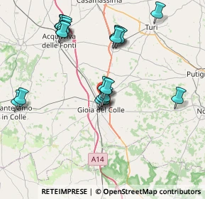Mappa Via Filippo Donvito, 70023 Gioia del Colle BA, Italia (8.413)