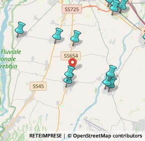 Mappa 29027 Podenzano PC, Italia (6.2105)