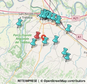 Mappa 29027 Podenzano PC, Italia (7.29684)