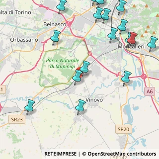 Mappa Viale dei pioppi, 10048 Vinovo TO, Italia (6.241)