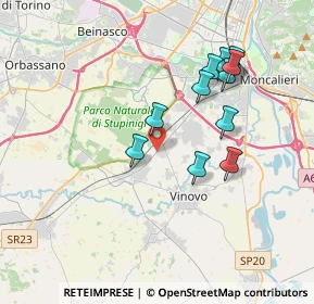 Mappa Viale dei pioppi, 10048 Vinovo TO, Italia (3.43091)