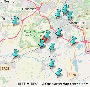 Mappa Viale dei pioppi, 10048 Vinovo TO, Italia (4.0925)