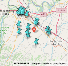 Mappa Via Borea Don Giuseppe, 29010 Pontenure PC, Italia (7.3245)