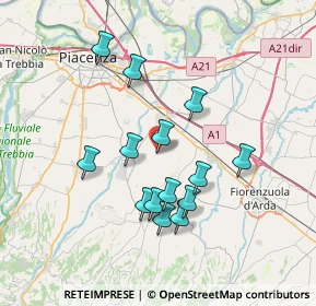 Mappa Via Borea Don Giuseppe, 29010 Pontenure PC, Italia (6.49571)